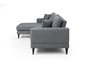 Atelier Del Sofa Left (Chl+3R) Sofá Cama Esquinero Gris Oscuro 303x160 cm